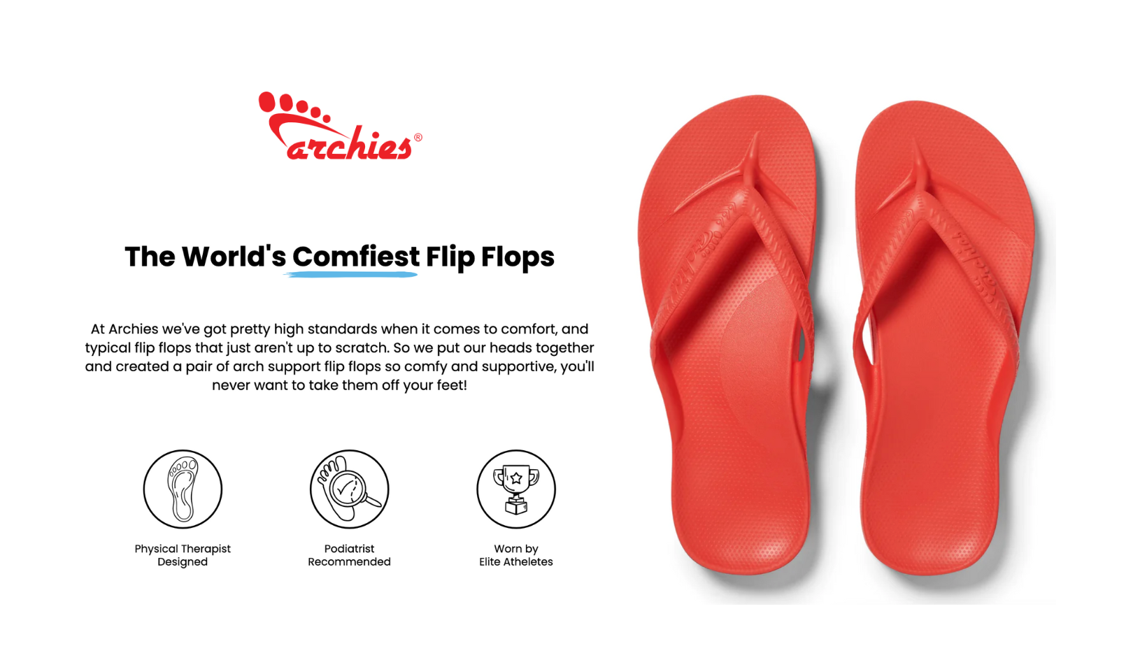 Archies Comfy Flip Flops